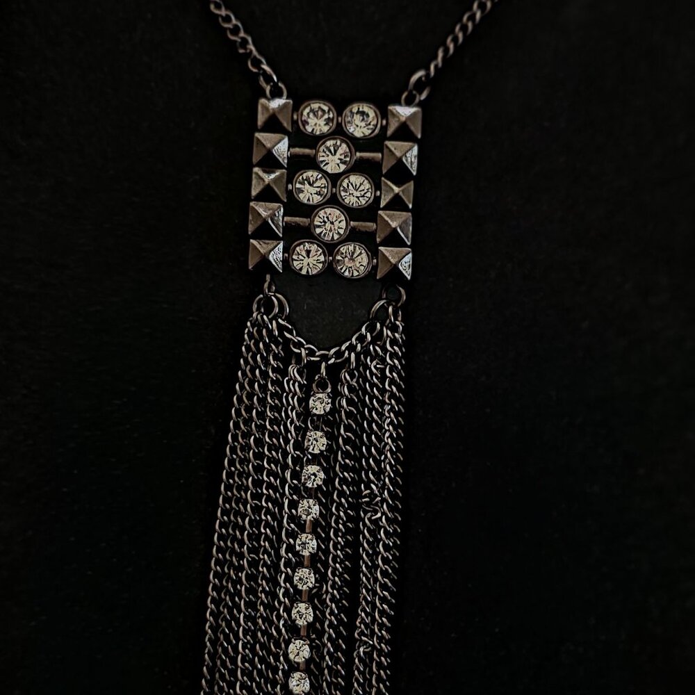 Black Rhinstone Necklace